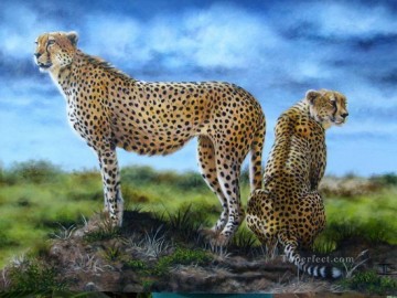 Animal Painting - leopardo 5